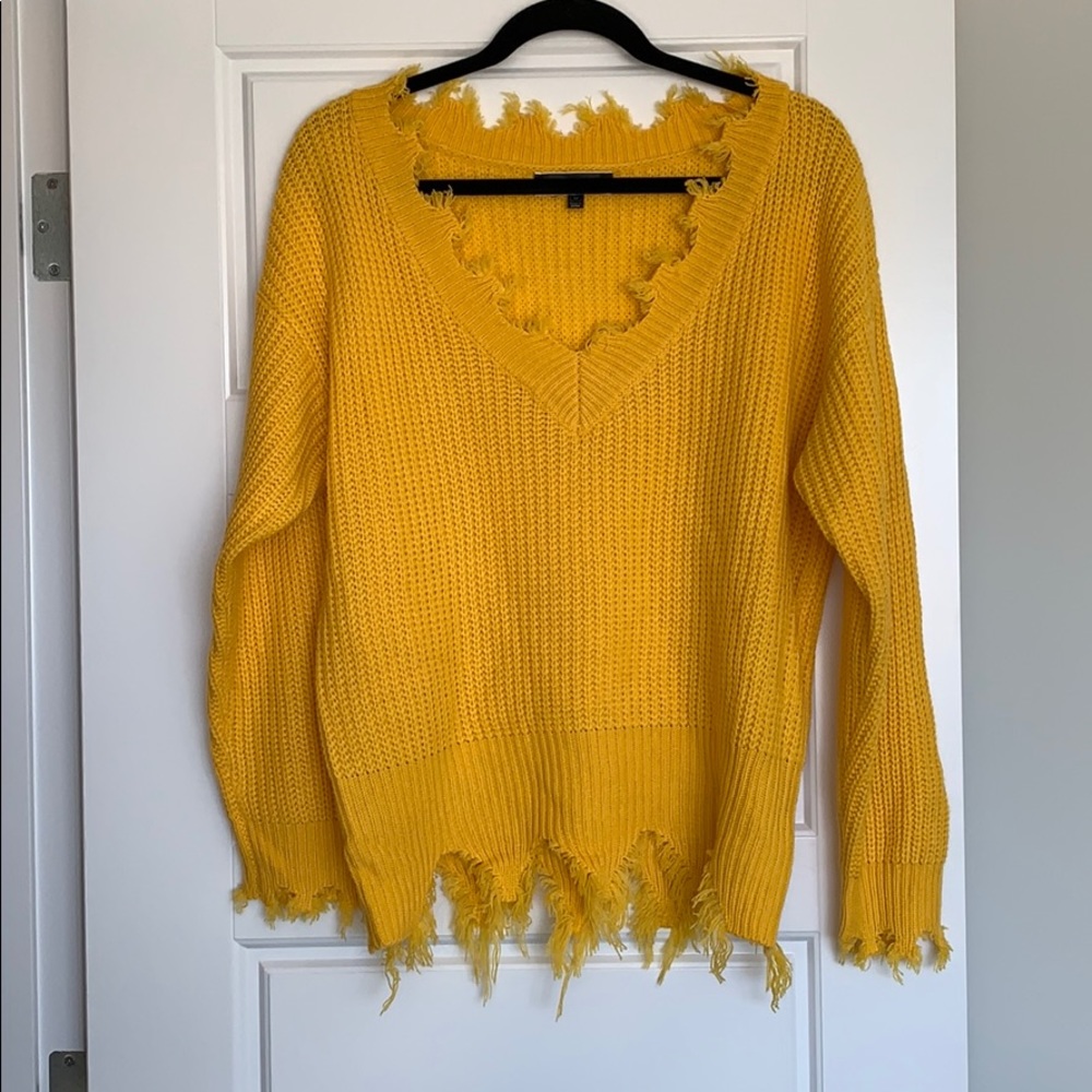 Blondie Boutique Distressed Sweater